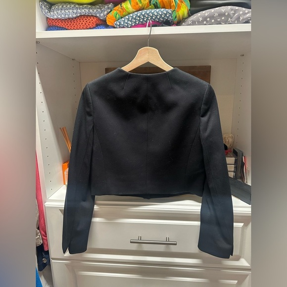 J. Crew Black Cropped Lady Jacket in Stretch Twill - Picture 4 of 6